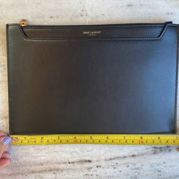 SAINT LAURENT PARIS WALLET CLUTH 2 PIECE SET - Picture 6 of 7